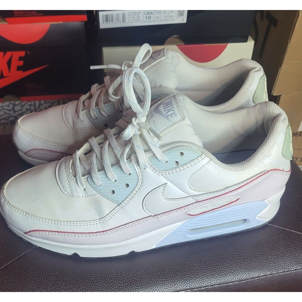 Nike Air Max 90 White Pure Platinum CW5590-100 Men's Size 10.5 Sneakers Shoes